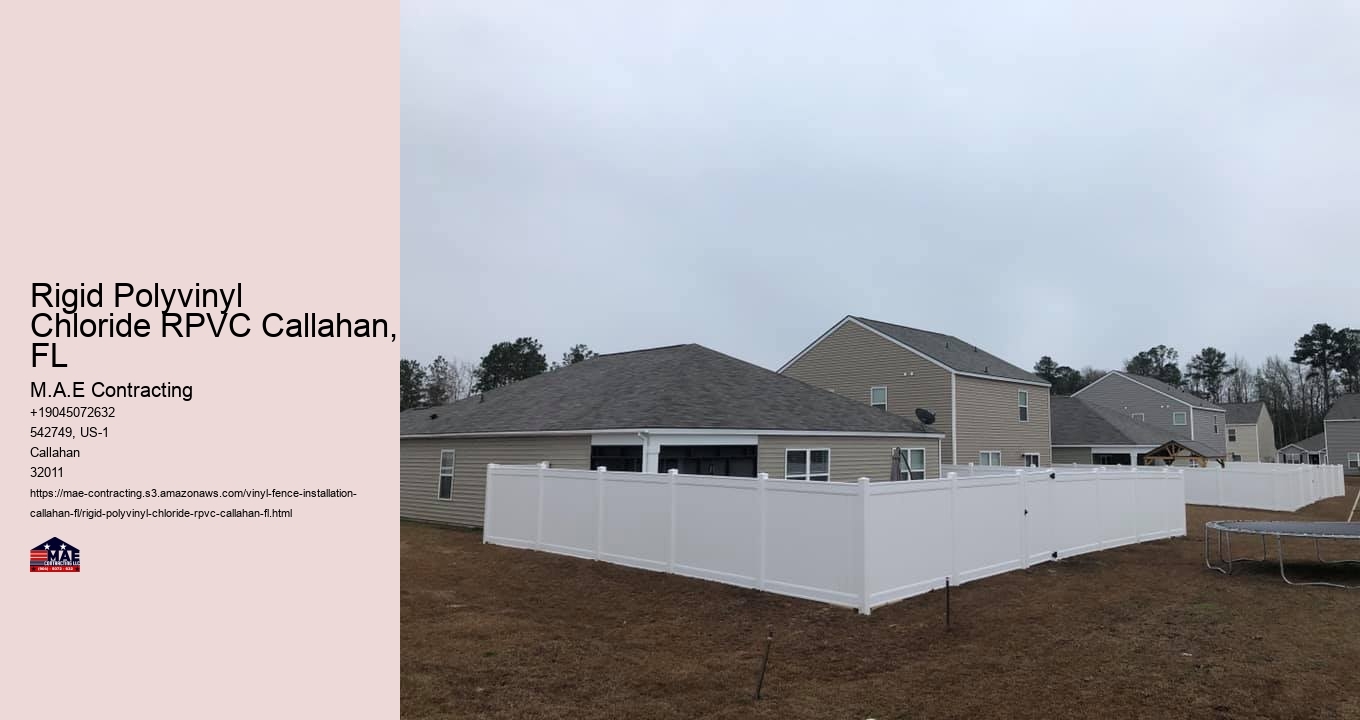 Rigid Polyvinyl Chloride RPVC Callahan, FL